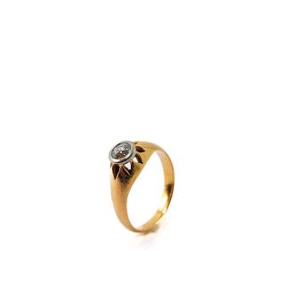 Bague Or Jaune 18k & Diamant