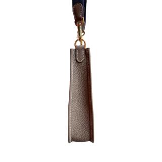 Sac Hermes Evelyne Etoupe Gold Blue 16cm