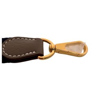 Sac Hermes Evelyne Etoupe Gold Blue 16cm