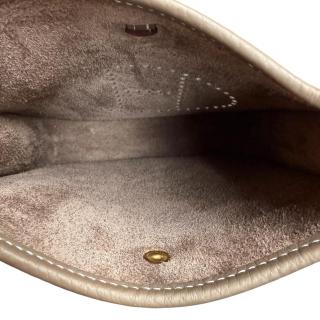 Sac Hermes Evelyne Etoupe Gold Blue 16cm