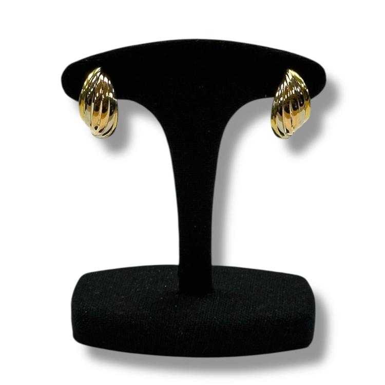 Boucles d'oreilles 3 ors 19ct