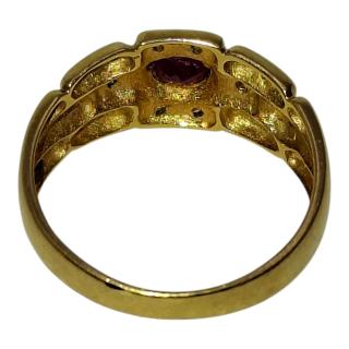 BAGUE OR 18 CT ET DIAMANTS