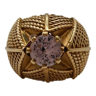 BAGUE OR JAUNE 18 CT