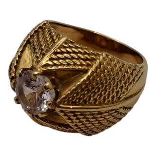 BAGUE OR JAUNE 18 CT