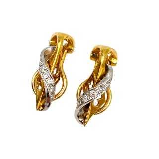 Boucles d'Oreilles à Clips Or 18 Ct