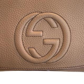 Sac Gucci Soho Long Flap Beige