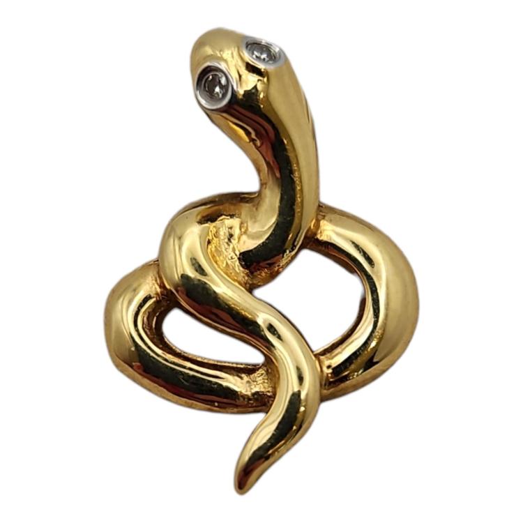 PENDENTIF OR JAUNE 18 CT & DIAMANTS