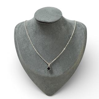 Collier et Pendentif Or blanc 18ct