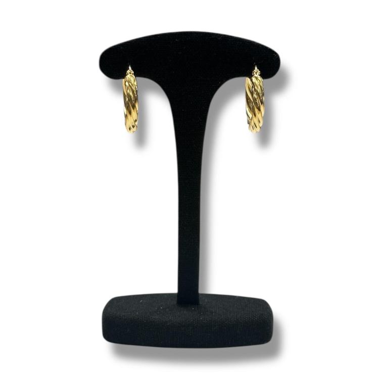 Boucles d'oreilles or jaune 18ct