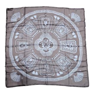 HERMES CARRÉ 80 FRANGÉ POSTE ET CAVALERIE