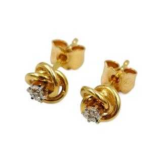Boucles d'Oreilles Or Jaune 18 Ct