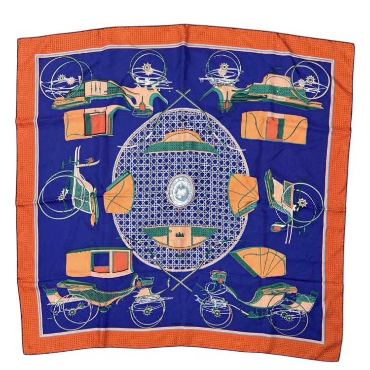 Hermès Carré 90 Les voitures a transformation