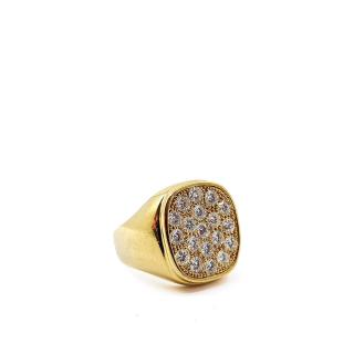 Bague en Or jaune 18 Ct & Diamants