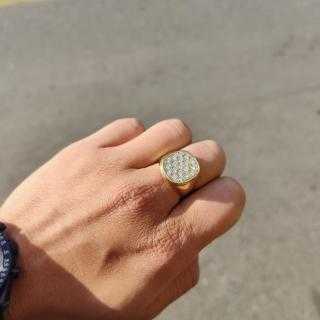 Bague en Or jaune 18 Ct & Diamants