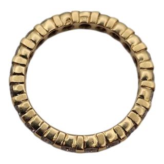 BAGUE OR 18 CT RIVIERE DE DIAMANTS