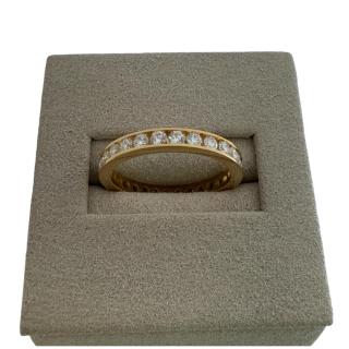 Bague Rivière Or Jaune 18ct & Diamants 1carat