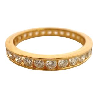 Bague Or Jaune 18ct & Diamants 1carat