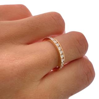 Bague Rivière Or Jaune 18ct & Diamants 1carat