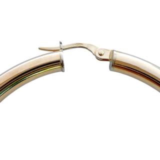 Boucles D'Oreilles Créoles Or 18ct