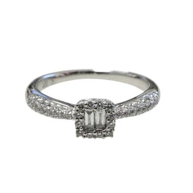 Bague Or blanc 18ct et Diamants