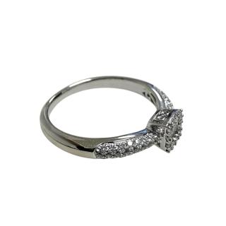 Bague Or blanc 18ct et Diamants
