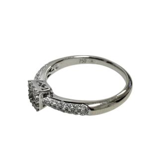 Bague Or blanc 18ct et Diamants