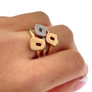 Bague Mattioli Puzzle Ring Or 18ct & Diamants
