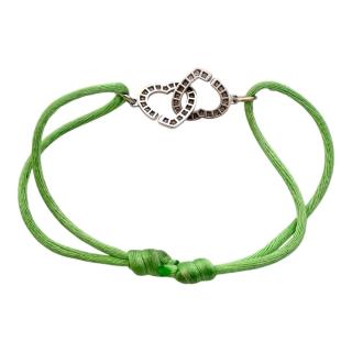 Bracelet Dinh Van Double Coeurs R12 Or 18ct & Diamants