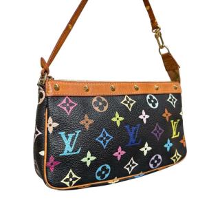 Pochette Louis Vuitton Murakami Black Multicolore
