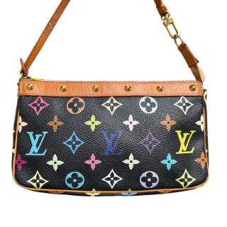 Pochette Louis Vuitton Murakami Black Multicolore