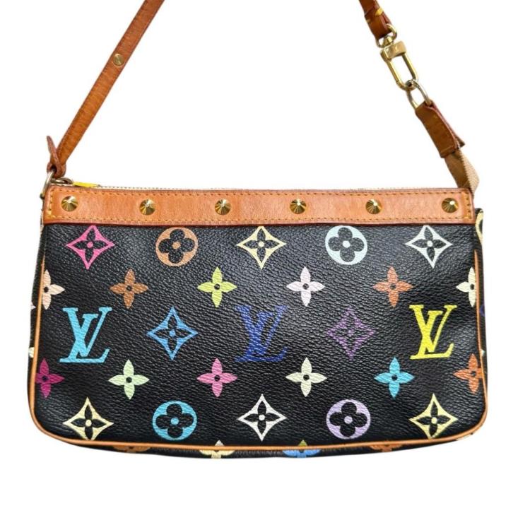 Pochette Louis Vuitton Murakami Black Multicolore
