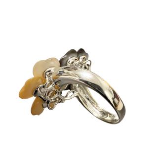 Bague Or blanc 18ct et nacre