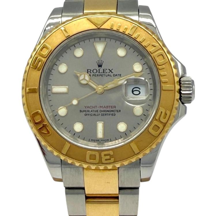 Rolex Yacht Master Silver Dial Two-Tone Or/Acier 40mm