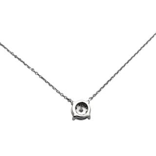 Collier Or Blanc 18ct & Diamants