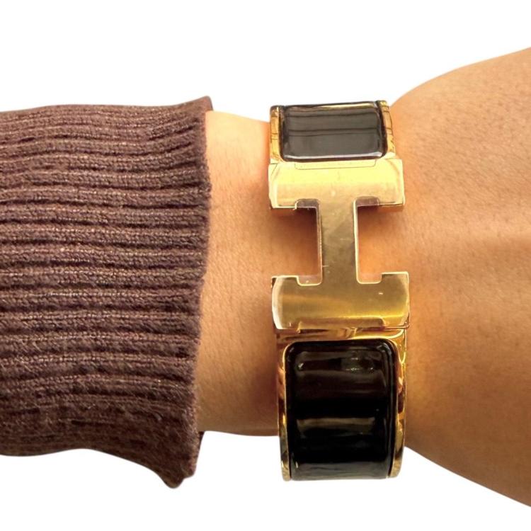 Bracelet Hermes Clic Clac H Noir