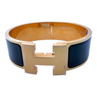 Bracelet Hermes Clic Clac H Noir