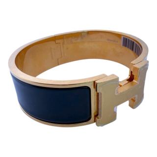 Bracelet Hermes Clic Clac H Noir