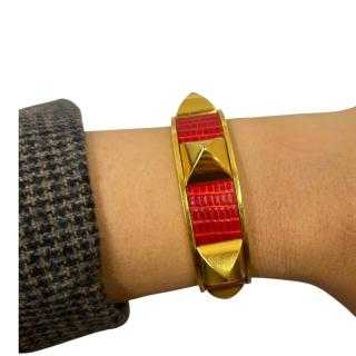 Bracelet Hermès Jonc Médor Lézard