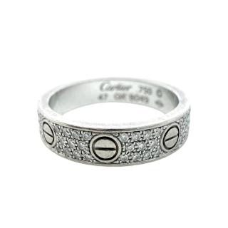 Bague Cartier Mini Love Pavée & Diamants