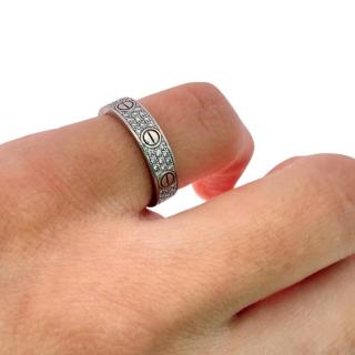 Bague Cartier Mini Love Pavée & Diamants