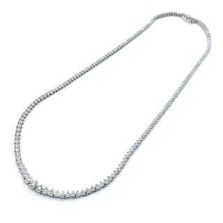 Collier Rivière de Diamants (2.34 Cts) Or Blanc 14k