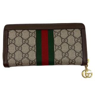 Portefeuille Gucci Ophidia avec fermeture éclair