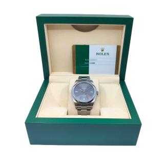 Rolex Oyster Perpetual 39 Rhodium Dial