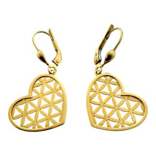 Boucles D'Oreilles Coeur Or 18ct