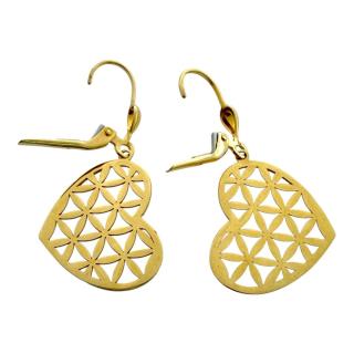 Boucles D'Oreilles Coeur Or 18ct