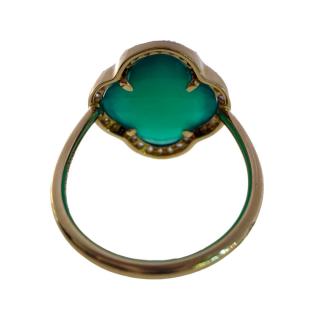 Bague Morganne Bello Victoria Agate Vert & Diamants Grand Modèle