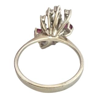 Bague Or 18ct Diamants & Ruby