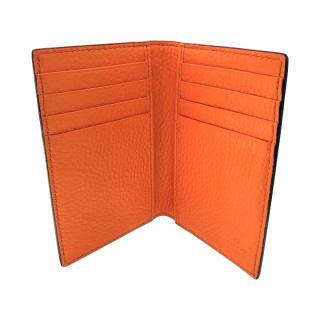 Porte Cartes Gucci Jumbo GG en Cuir Orange