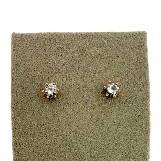 Clous D'Oreilles Or 18ct & Diamant