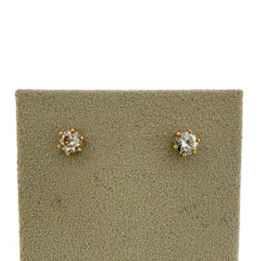Clous D'Oreilles Or 18Ct & Diamant 0.5